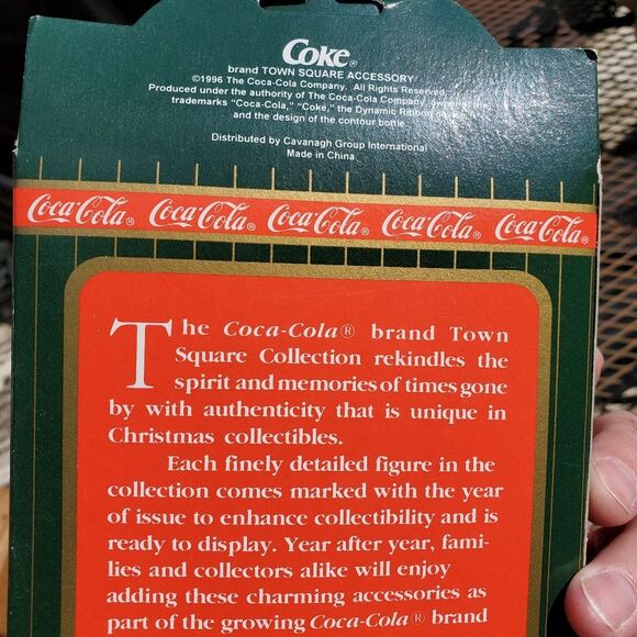Coca Cola Town Square Skiers Skiing Adventure Christmas Village Figurine - Picture 3 of 3